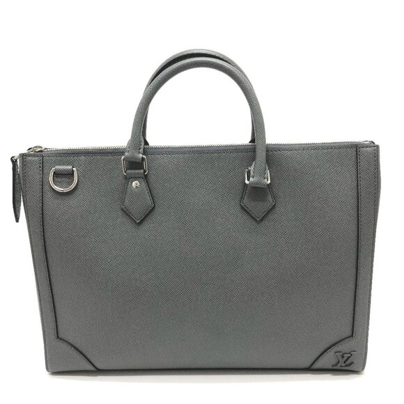 LOUIS VUITTON M30856 Taiga Slim briefcase 2WAY/Bag Business bag Leather gray - Picture 1 of 15